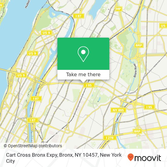 Mapa de Cart Cross Bronx Expy, Bronx, NY 10457