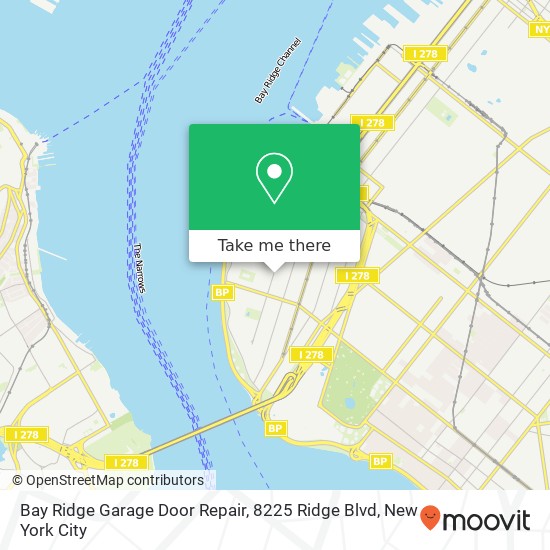 Mapa de Bay Ridge Garage Door Repair, 8225 Ridge Blvd