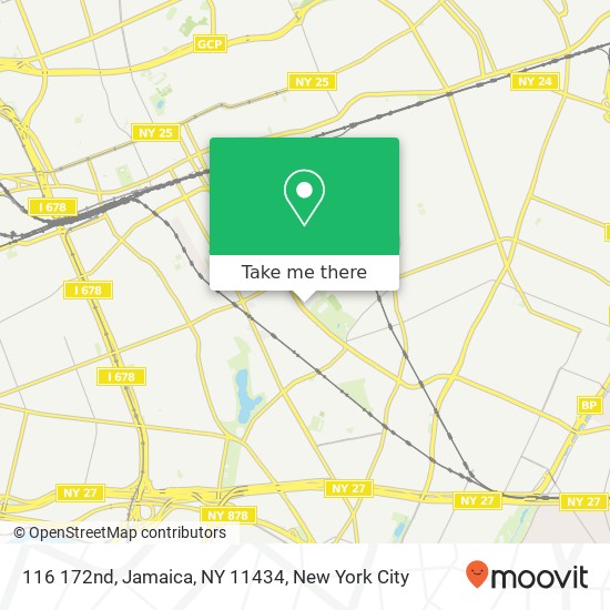 Mapa de 116 172nd, Jamaica, NY 11434