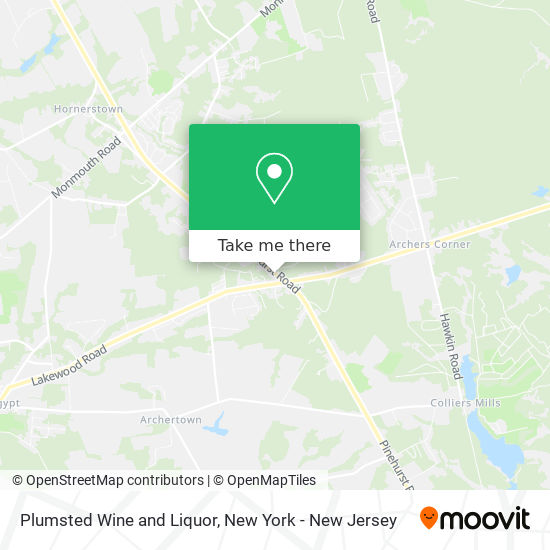 Plumsted Wine and Liquor map