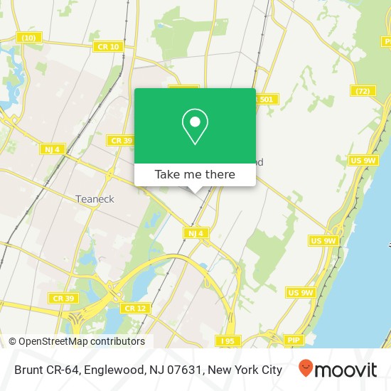 Mapa de Brunt CR-64, Englewood, NJ 07631