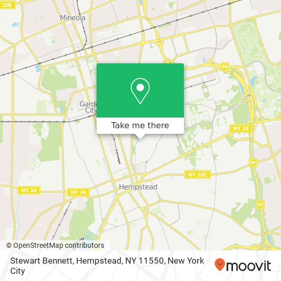 Mapa de Stewart Bennett, Hempstead, NY 11550