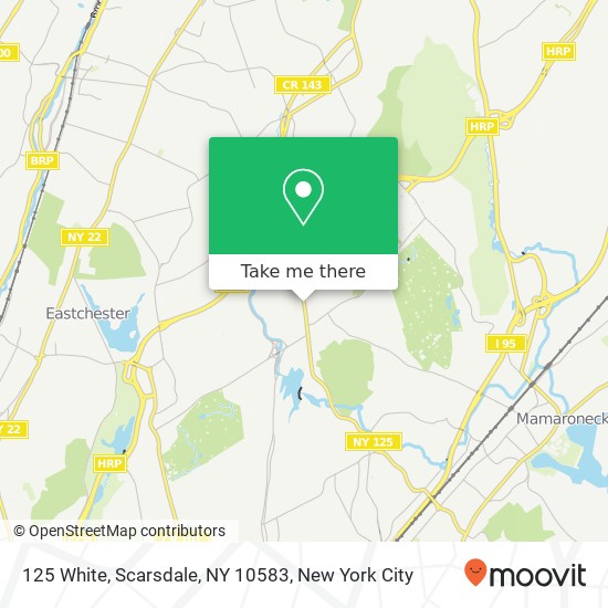 Mapa de 125 White, Scarsdale, NY 10583