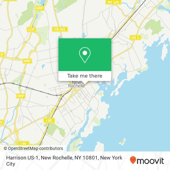 Harrison US-1, New Rochelle, NY 10801 map