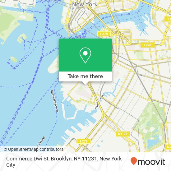 Mapa de Commerce Dwi St, Brooklyn, NY 11231