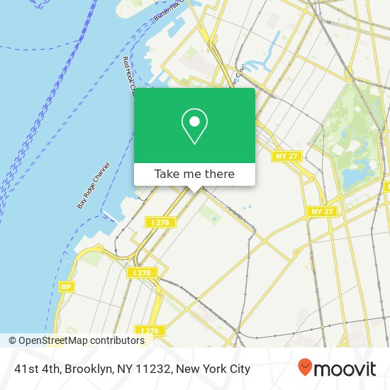 Mapa de 41st 4th, Brooklyn, NY 11232