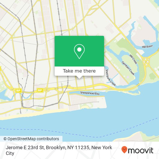 Mapa de Jerome E 23rd St, Brooklyn, NY 11235