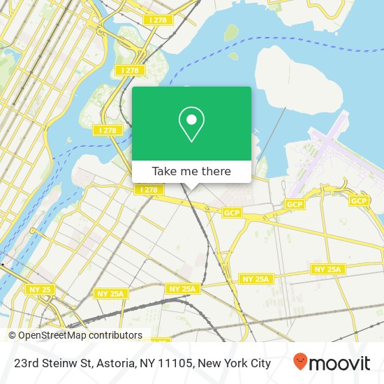 Mapa de 23rd Steinw St, Astoria, NY 11105