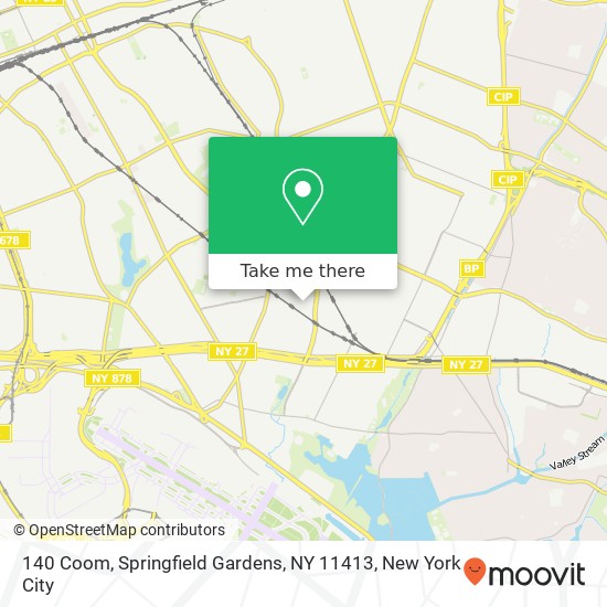 Mapa de 140 Coom, Springfield Gardens, NY 11413