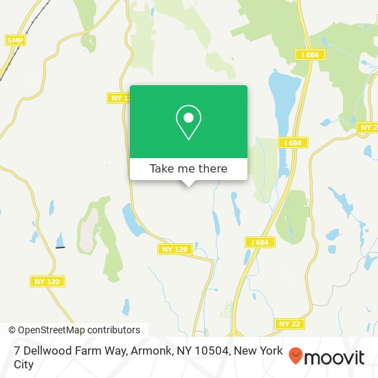 Mapa de 7 Dellwood Farm Way, Armonk, NY 10504