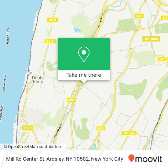 Mapa de Mill Rd Center St, Ardsley, NY 10502