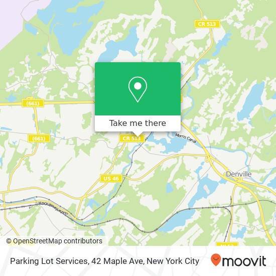 Mapa de Parking Lot Services, 42 Maple Ave