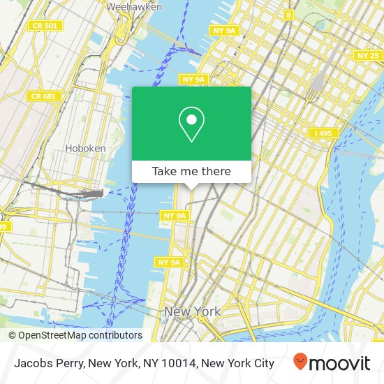 Jacobs Perry, New York, NY 10014 map