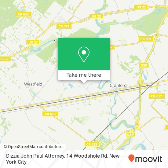 Dizzia John Paul Attorney, 14 Woodshole Rd map