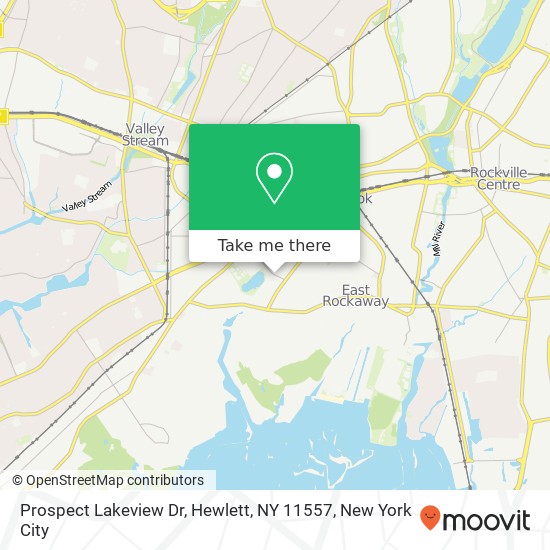 Mapa de Prospect Lakeview Dr, Hewlett, NY 11557