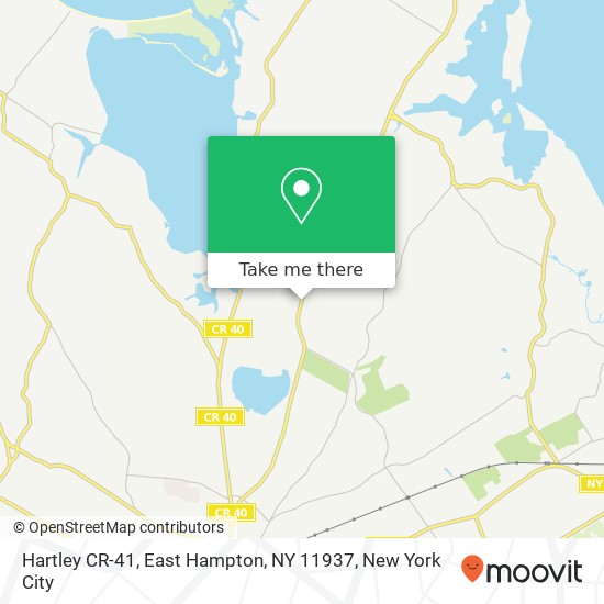 Mapa de Hartley CR-41, East Hampton, NY 11937
