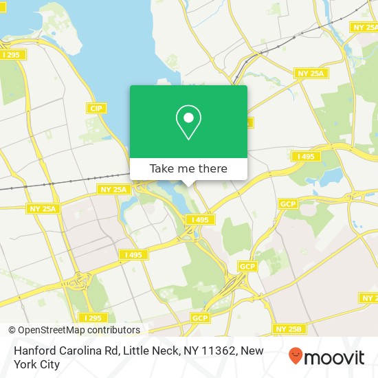Mapa de Hanford Carolina Rd, Little Neck, NY 11362