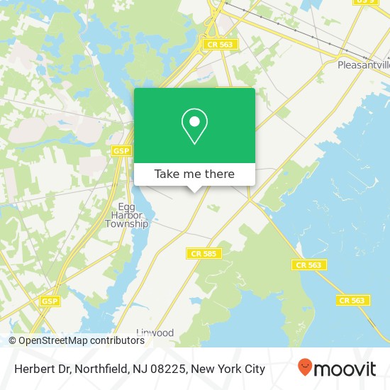 Mapa de Herbert Dr, Northfield, NJ 08225