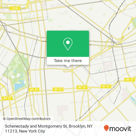 Mapa de Schenectady and Montgomery St, Brooklyn, NY 11213