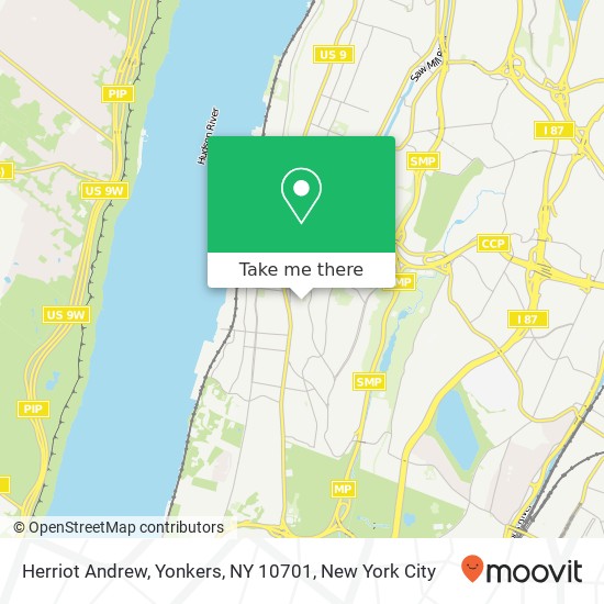 Mapa de Herriot Andrew, Yonkers, NY 10701