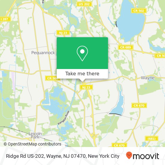 Ridge Rd US-202, Wayne, NJ 07470 map