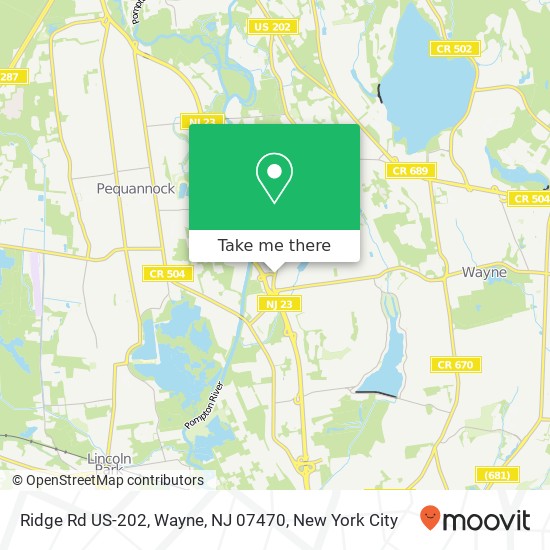 Ridge Rd US-202, Wayne, NJ 07470 map