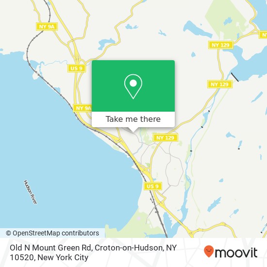 Mapa de Old N Mount Green Rd, Croton-on-Hudson, NY 10520