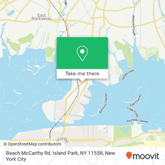 Beach McCarthy Rd, Island Park, NY 11558 map