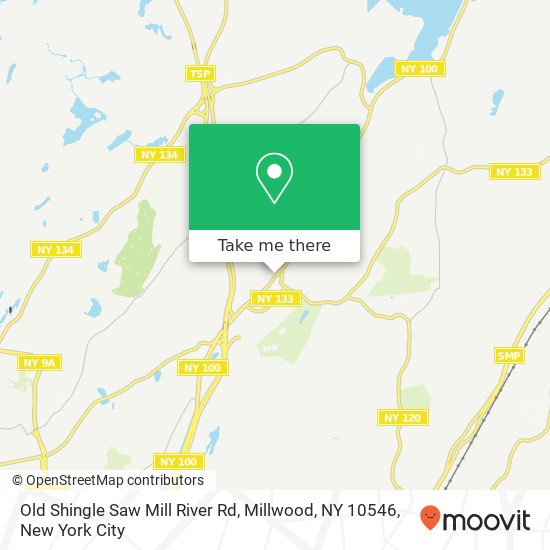 Mapa de Old Shingle Saw Mill River Rd, Millwood, NY 10546