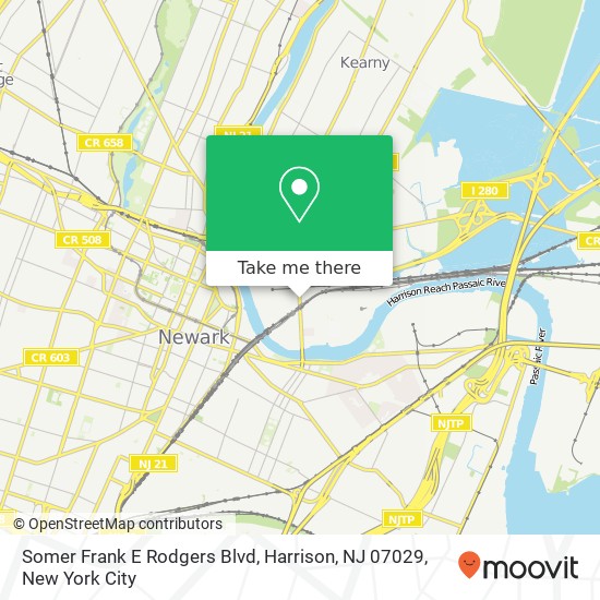 Somer Frank E Rodgers Blvd, Harrison, NJ 07029 map