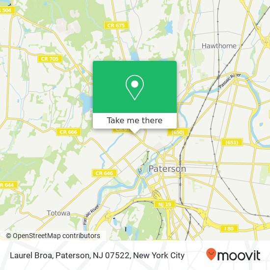 Laurel Broa, Paterson, NJ 07522 map