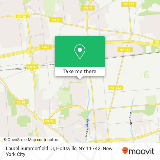 Mapa de Laurel Summerfield Dr, Holtsville, NY 11742