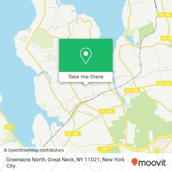 Greenacre North, Great Neck, NY 11021 map