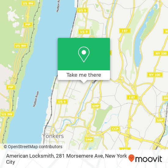 Mapa de American Locksmith, 281 Morsemere Ave
