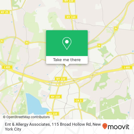 Ent & Allergy Associates, 115 Broad Hollow Rd map