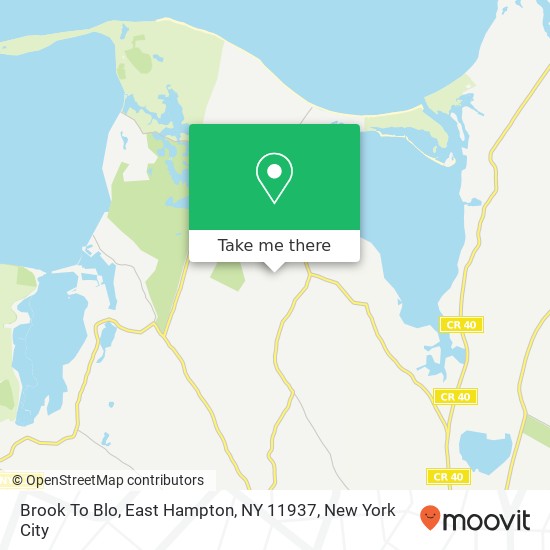 Mapa de Brook To Blo, East Hampton, NY 11937