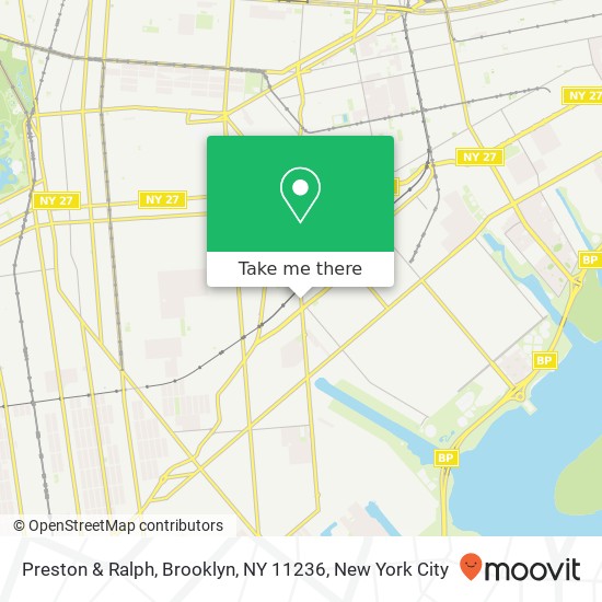 Mapa de Preston & Ralph, Brooklyn, NY 11236