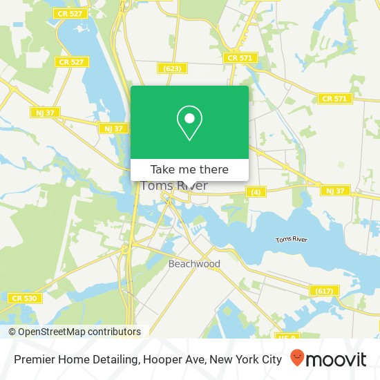 Premier Home Detailing, Hooper Ave map