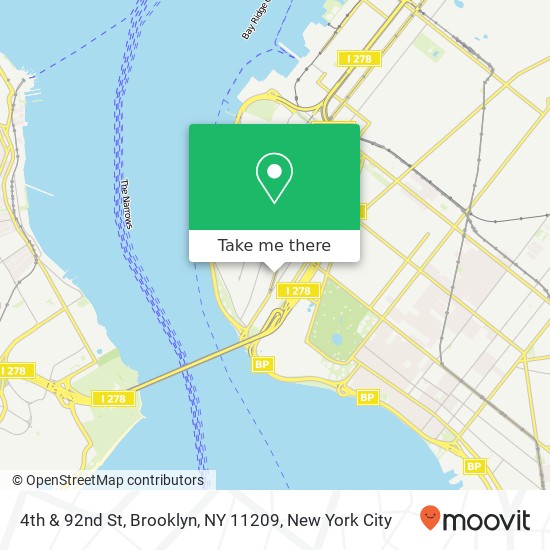 4th & 92nd St, Brooklyn, NY 11209 map