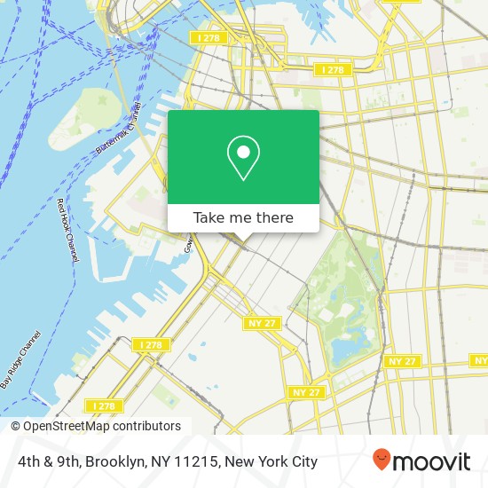 Mapa de 4th & 9th, Brooklyn, NY 11215