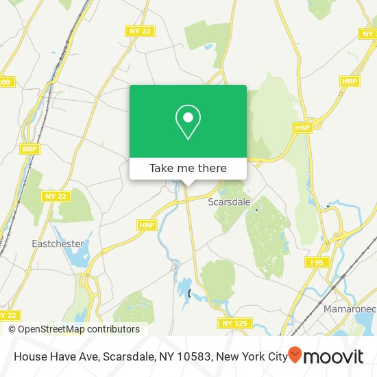 Mapa de House Have Ave, Scarsdale, NY 10583