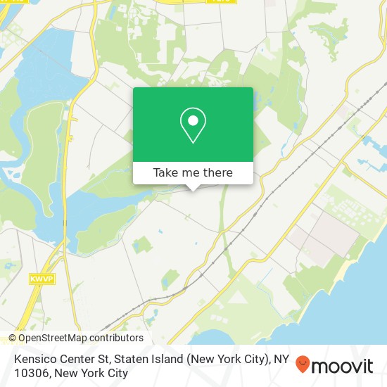 Mapa de Kensico Center St, Staten Island (New York City), NY 10306