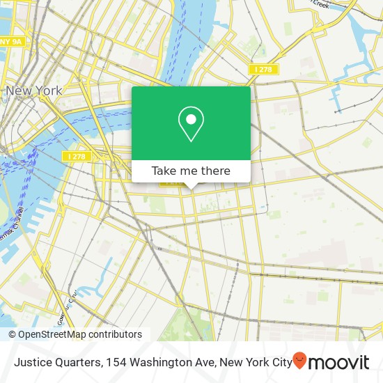 Justice Quarters, 154 Washington Ave map