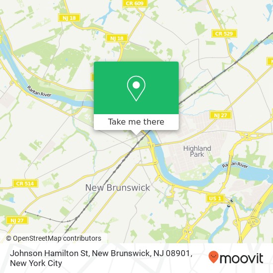 Johnson Hamilton St, New Brunswick, NJ 08901 map