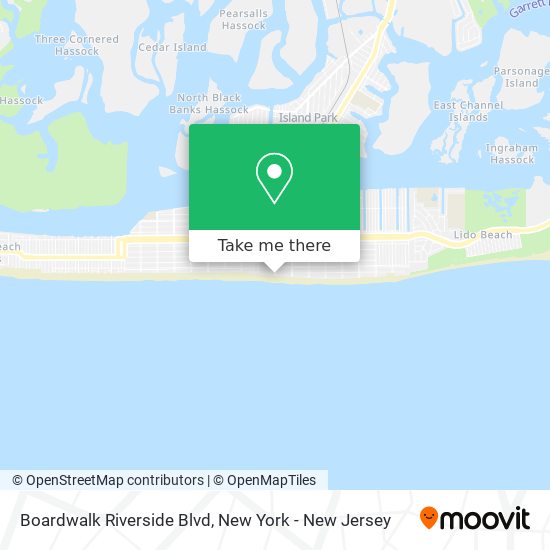 Mapa de Boardwalk Riverside Blvd