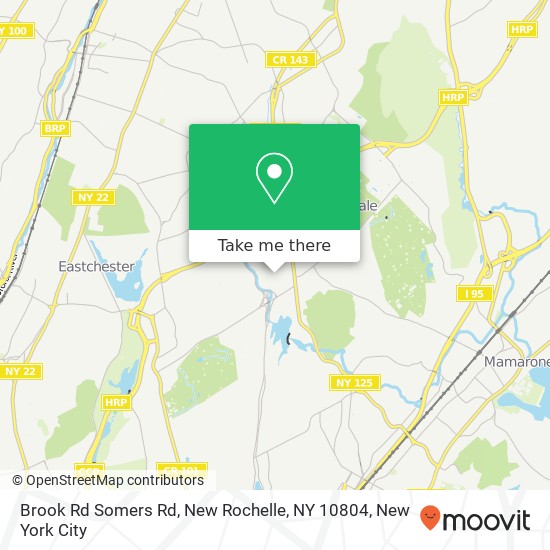 Mapa de Brook Rd Somers Rd, New Rochelle, NY 10804