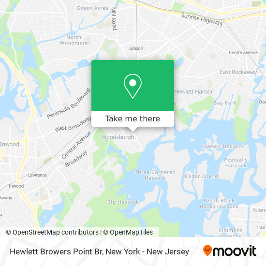 Hewlett Browers Point Br map