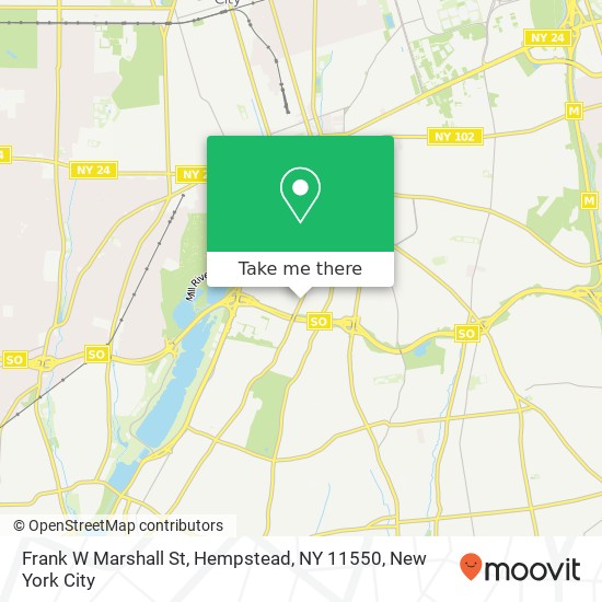 Frank W Marshall St, Hempstead, NY 11550 map