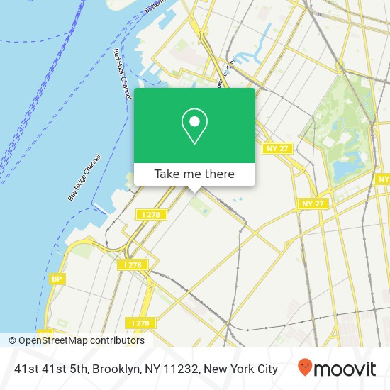 Mapa de 41st 41st 5th, Brooklyn, NY 11232