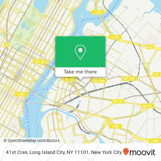 41st Cres, Long Island City, NY 11101 map